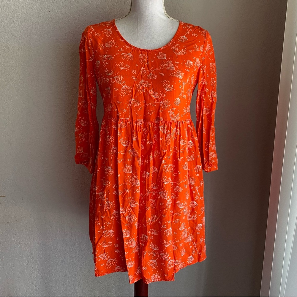 Old Navy Orange Floral Dress